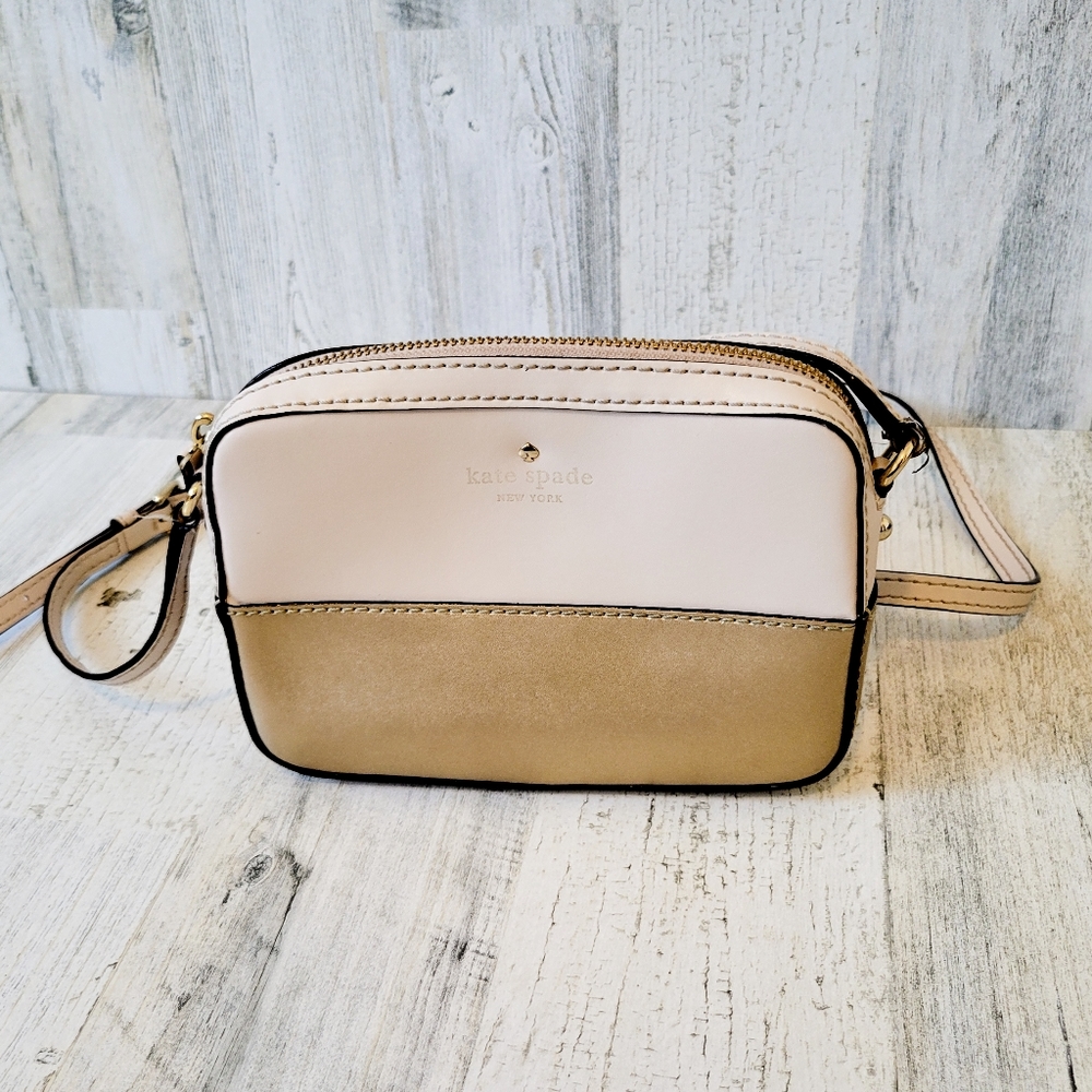 Kate Spade blush and gold purse